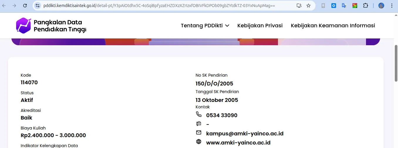 Legalitas Resmi AMKI